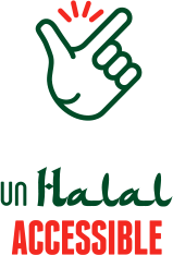 Illustration d'une main, un halal accessible